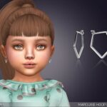 Marquise Hoop Earrings For Toddlers by feyona at TSR