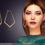 Marquise Hoop Earrings by feyona at TSR