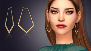 Marquise Hoop Earrings by feyona at TSR