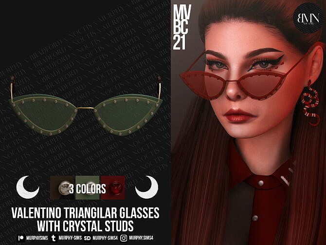 Metal Glasses with Crystal Studs at MURPHY