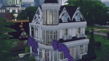 Milk white victorian house by GenkaiHaretsu at TSR