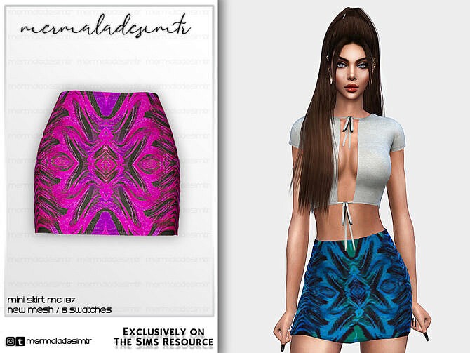 Mini Skirt MC187 by mermaladesimtr at TSR