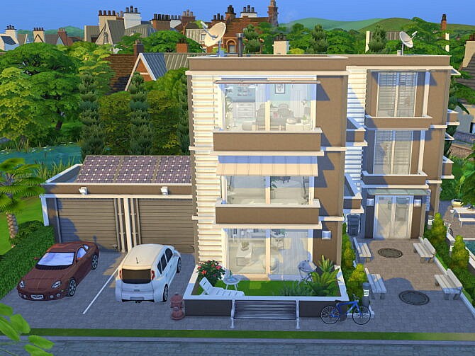 Modern 3 Flat Apartment House by Flubs79 at TSR