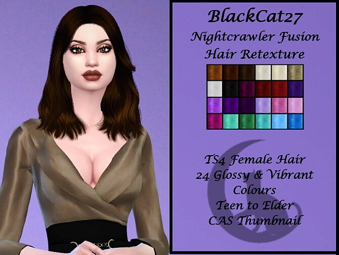 Nightcrawler Fusion Hair Retexture by BlackCat27 at TSR