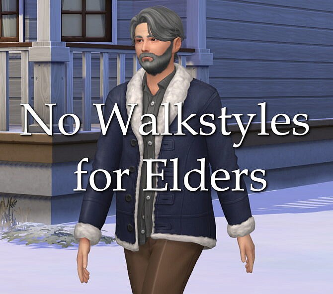 No Walkstyles for Elders by lazarusinashes at Mod The Sims 4