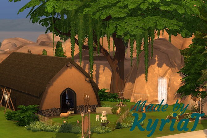 Oak View longhouse at KyriaT’s Sims 4 World