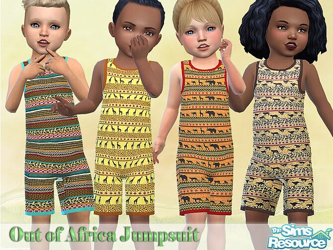 Out of Africa Jumpsuit by Pelineldis at TSR