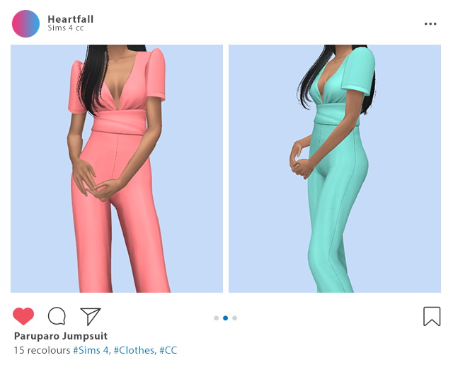 Paruparo Jumpsuit Recolors at Heartfall