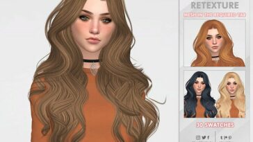 Persephone Hair Retexture by remaron at TSR