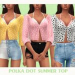 Polka Dot Summer Top by Black Lily at TSR