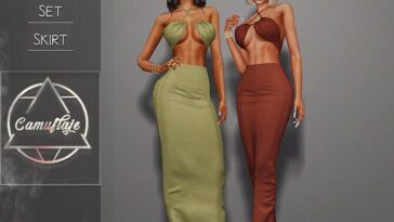 Punta Cana Set (Skirt) by Camuflaje at TSR