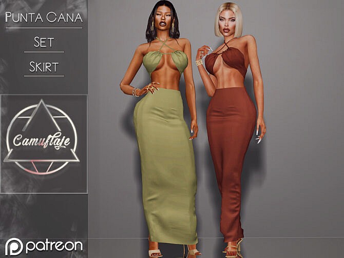 Punta Cana Set (Skirt) by Camuflaje at TSR