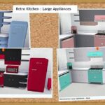 RETRO KITCHEN LARGE APPLIANCES at Sims4Sue