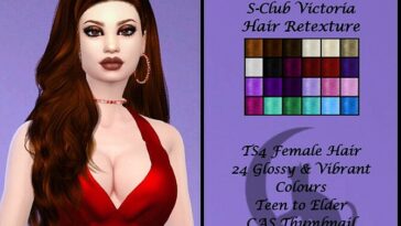 S-Club Victoria Hair Retexture by BlackCat27 at TSR