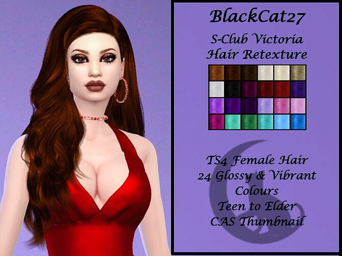 S-Club Victoria Hair Retexture by BlackCat27 at TSR