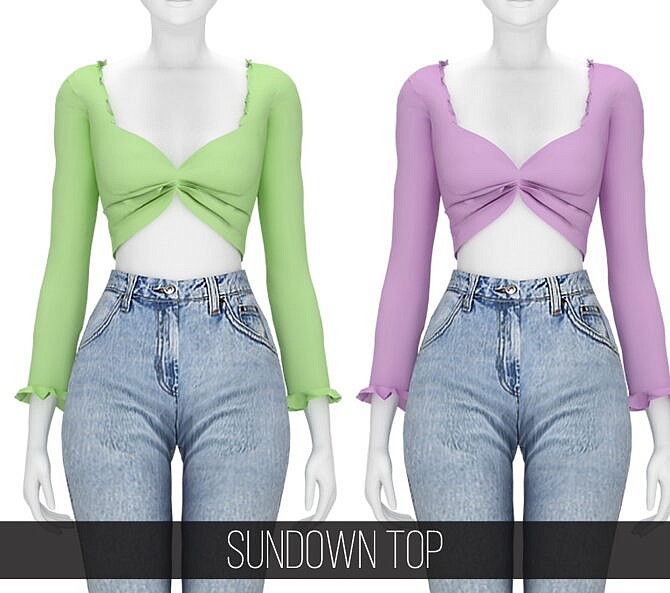 SUNDOWN TOP at Fifths Creations