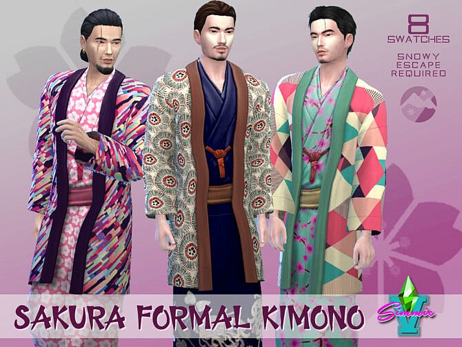 Sakura Formal Kimono by SimmieV at TSR