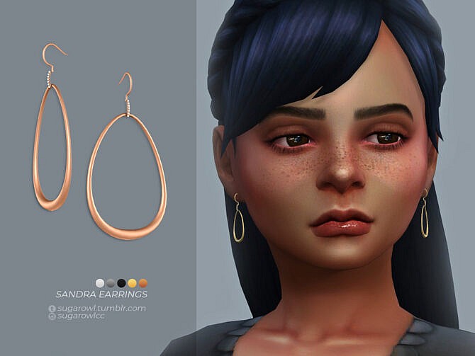 Sandra earrings Kids version by sugar owl at TSR