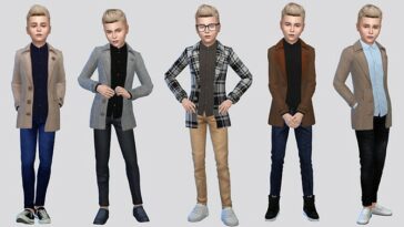 Santi Trench Coat Boys by McLayneSims at TSR