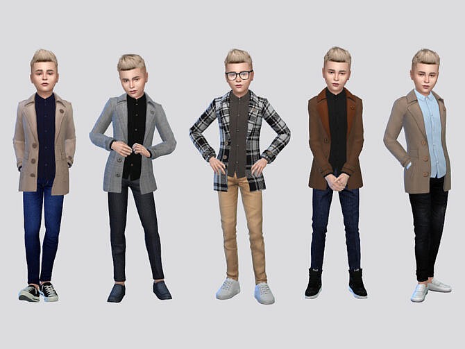 Santi Trench Coat Boys by McLayneSims at TSR