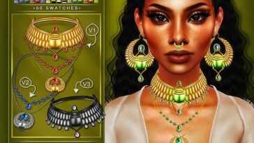 Scarab Jewelry Set at Blahberry Pancake