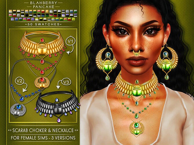 Scarab Jewelry Set at Blahberry Pancake