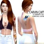 Serenity Tie Crop Top by carvin captoor at TSR