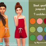 Short sports jumpsuit by MysteriousOo at TSR