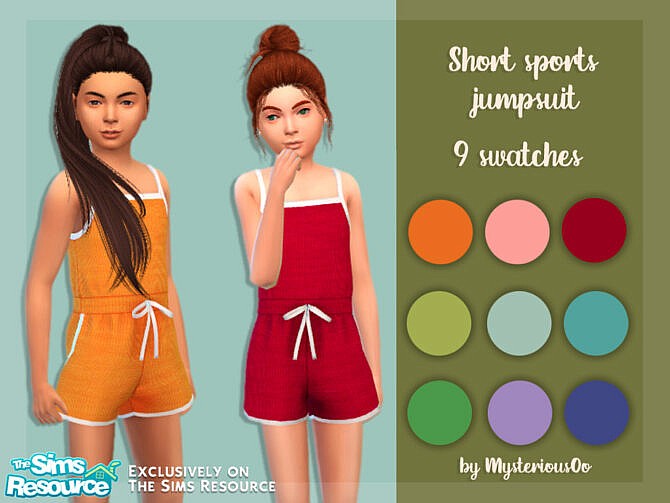 Short sports jumpsuit by MysteriousOo at TSR