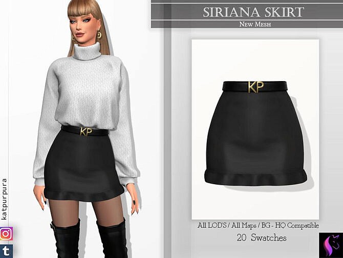 Siriana Skirt by KaTPurpura at TSR