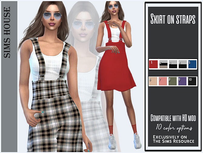 Skirt on straps by Sims House at TSR