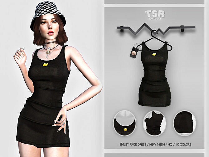 Smiley Face Dress BD454 by busra-tr at TSR