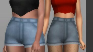 Soft Jean Shorts by MsBeary at TSR