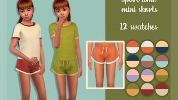 Sport time mini shorts by MysteriousOo at TSR