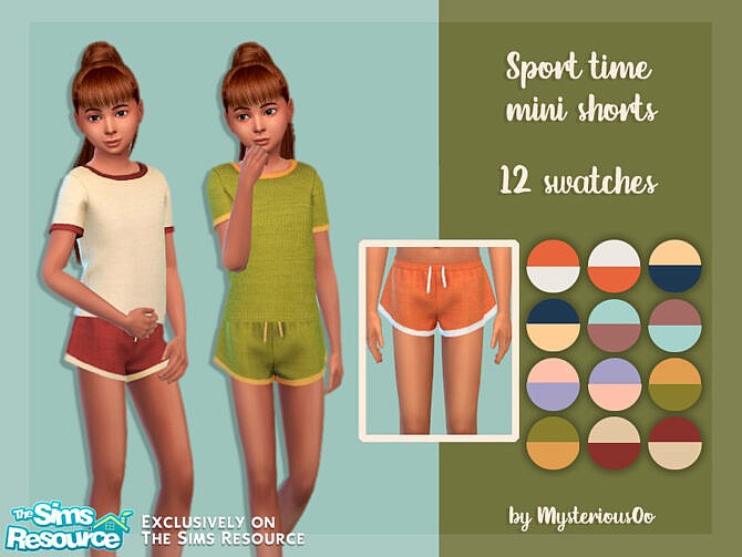 Sport time mini shorts by MysteriousOo at TSR