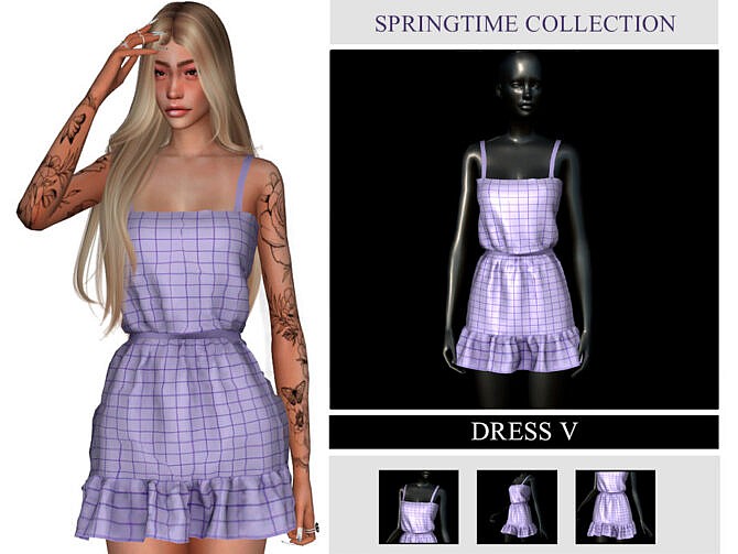 SpringTime Collection Dress V by Viy Sims at TSR