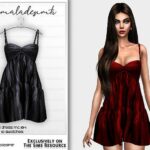 Strappy Mini Dress MC184 by mermaladesimtr at TSR