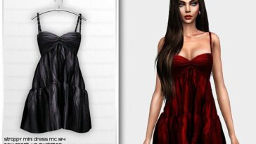 Strappy Mini Dress MC184 by mermaladesimtr at TSR