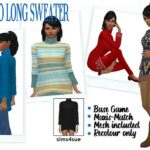 TAMO’S LONG SWEATER at Sims4Sue