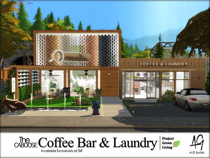 The Caboose Coffee Bar and Laundry by ALGbuilds at TSR