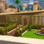 The El Dorado Mid-Century Modern Home by DominoPunkyHeart at Mod The Sims 4