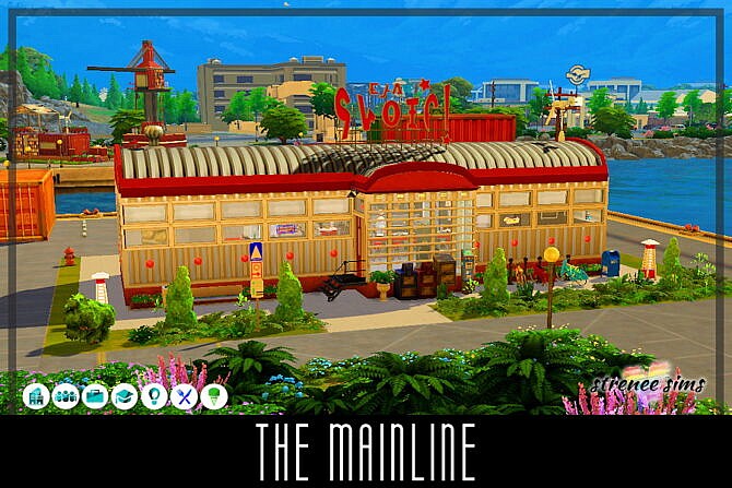 The Mainline restaurant at Strenee Sims