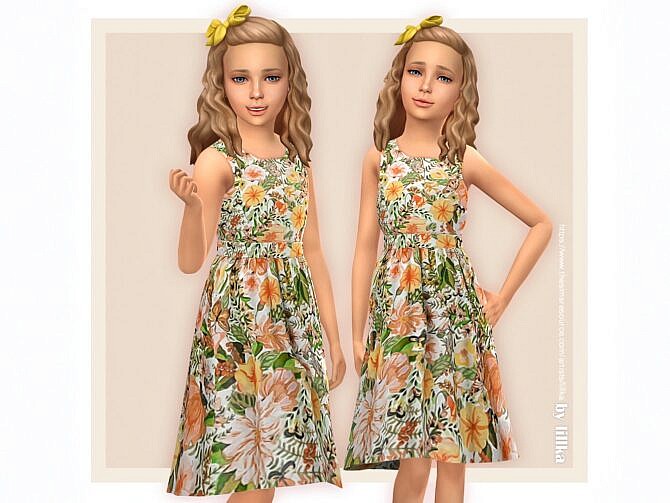 Thea Dress for Girls by lillka at TSR