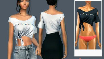 Tied Shirt by sims2fanbg at TSR