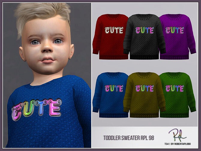 Toddler Sweater RPL98 by RobertaPLobo at TSR