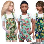 Tropical Child Shorts Overalls by Pinkfizzzzz at TSR