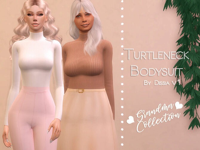 Turtleneck Bodysuit v1 by Dissia at TSR