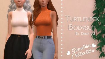 Turtleneck Bodysuit v3 by Dissia at TSR