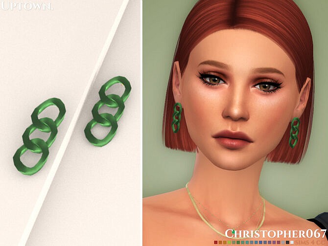 Uptown Earrings by Christopher067 at TSR