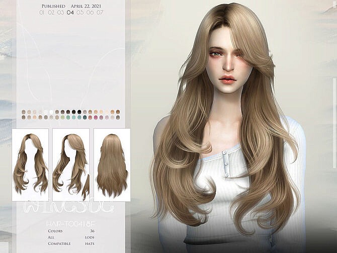 WINGS-TO0418 hair by wingssims at TSR